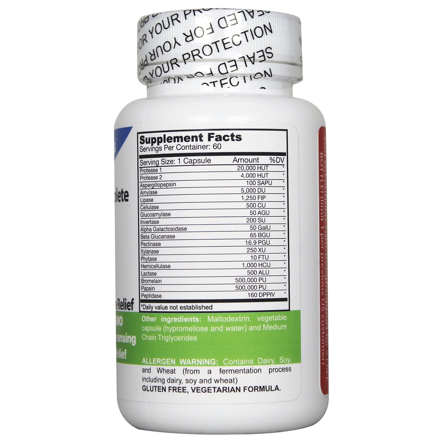 DrFormulas 18 Digestive Enzymes - Gallbladder & Pancreatic Support (60 Capsules)
