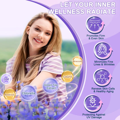 DRFOSTER Collagen Peptides Powder Sticks – Multi-Type I II III V X Collagen + Antioxidant Blend, Vitamin C & E | Non-GMO | 30 Pack