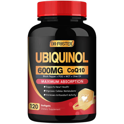 DRFOSTER CoQ10 600 mg Ubiquinol – Heart Support & Energy