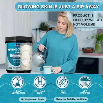 DRFOSTER Marine Collagen Peptides Powder – Joint Support | Wild-Caught Fish | 35 Servings
