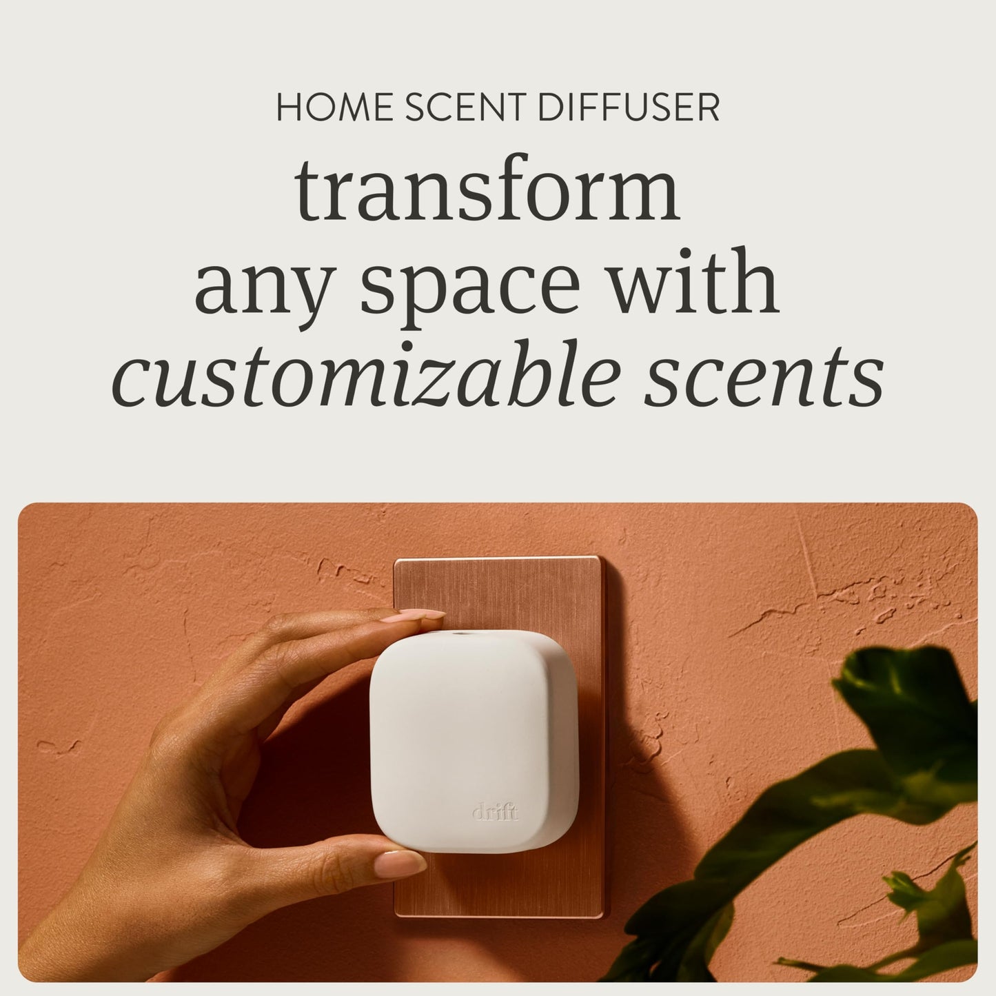 Drift Home Scent Diffuser Starter Kit in Teak – Adjustable, Long-Lasting Aroma, Pet Safe