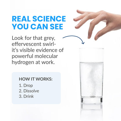 DRINK HRW Rejuvenation: 12 ppm Hydrogen Water Tablets (Unflavored, 30ct) – Energy & Focus