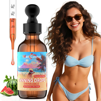 Drinkable Tanning Drops for Women – 6-in-1 Natural Tan with Astaxanthin