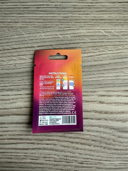 DrinkCheck Spiked Drink Test Strips – 10 Tests | Detects GHB & Ketamine – CA Compliant