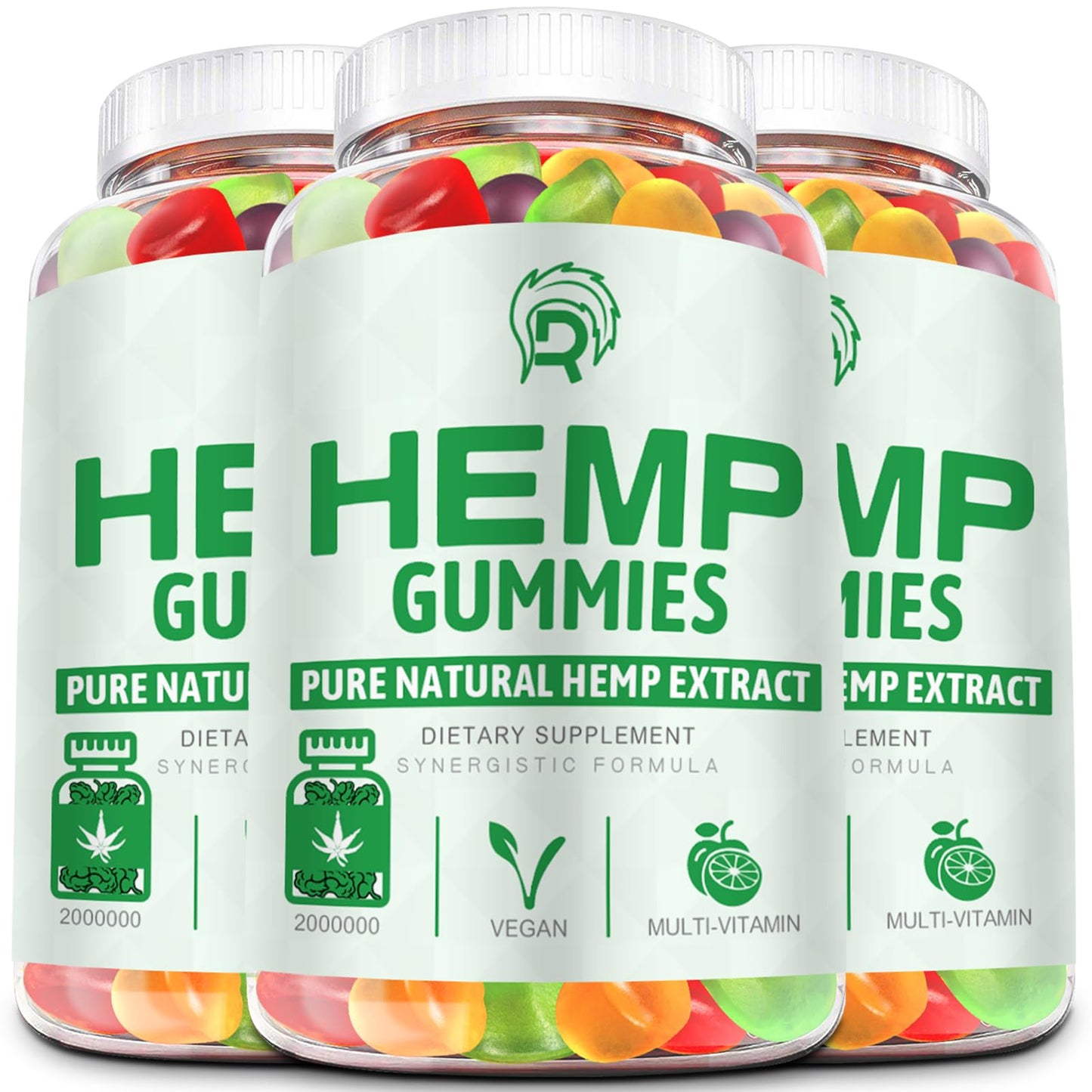 Drloton Hemp Gummies (3 Pack) – Sleep, Pain & Anxiety Support | High Potency