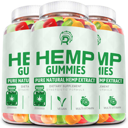 Drloton Hemp Gummies (3 Pack) – Sleep, Pain & Anxiety Support | High Potency