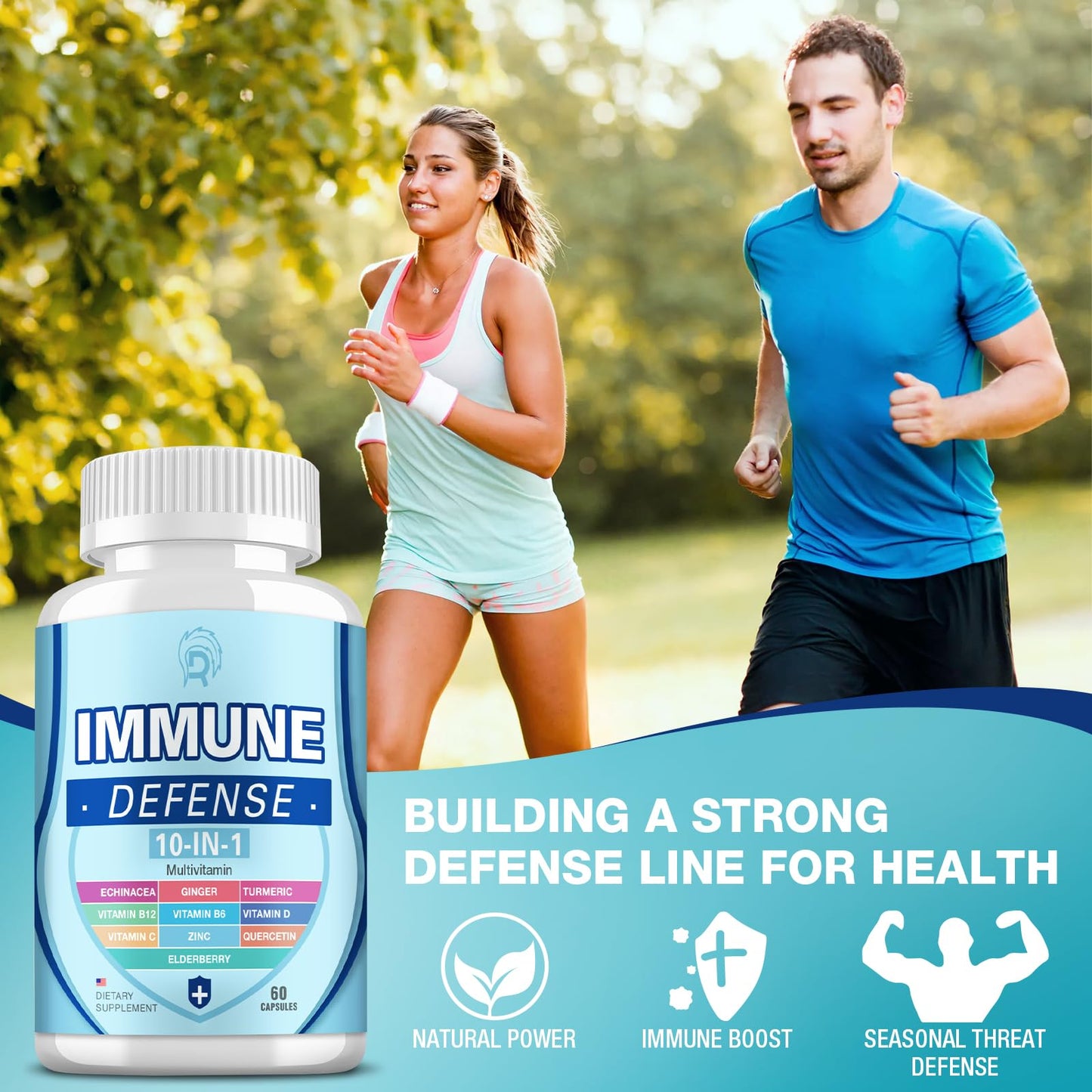 Drloton Immune Support - 10-in-1 Immune Defence, 120 Caps (2 Pack)