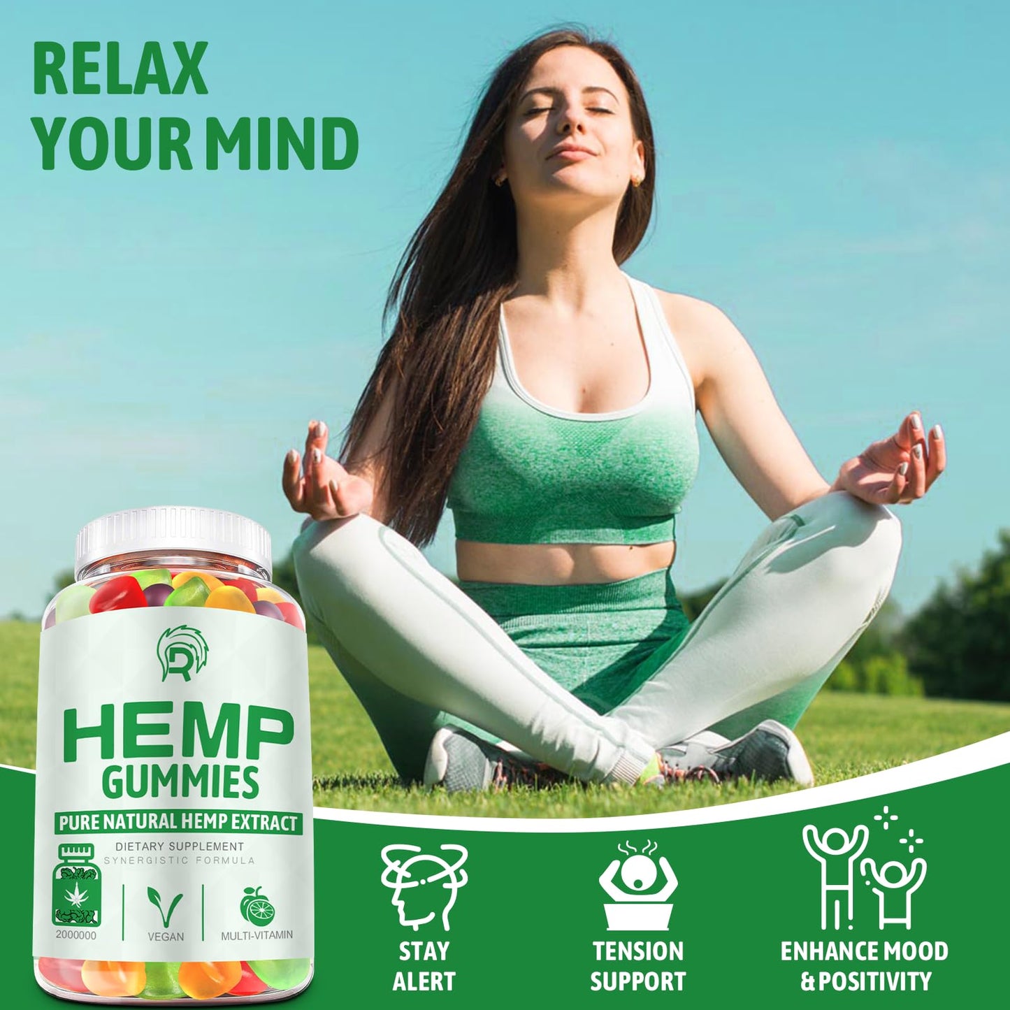 Drloton Hemp Gummies (3 Pack) – Sleep, Pain & Anxiety Support | High Potency