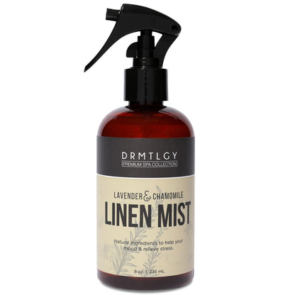 DRMTLGY Lavender Linen Mist & Room Spray – Pure Lavender & Chamomile, 8 oz