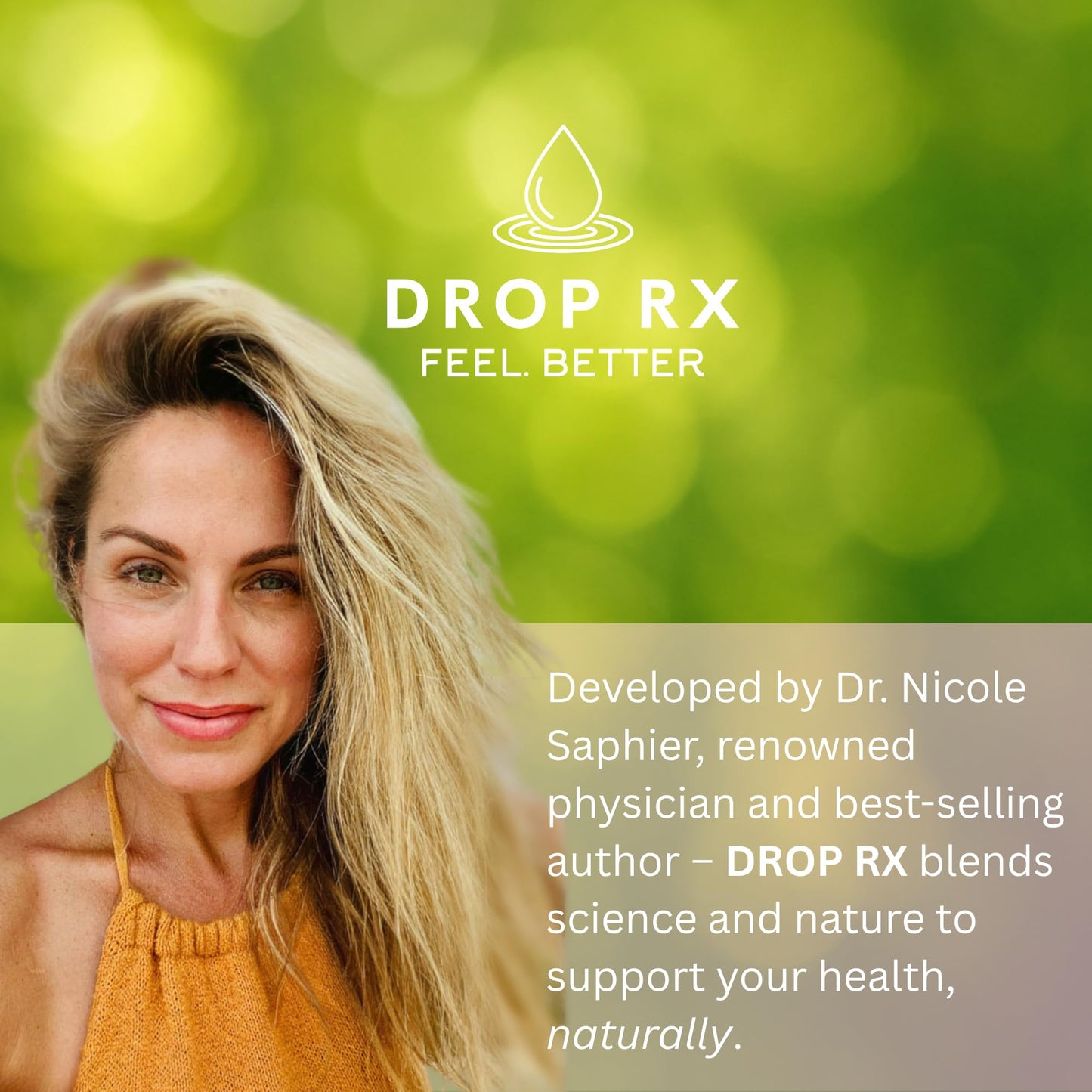 Drop Rx Intimacy by Dr. Nicole Saphier – Organic Maca, Ginkgo & Tribulus Liquid Supplement (USA Made)
