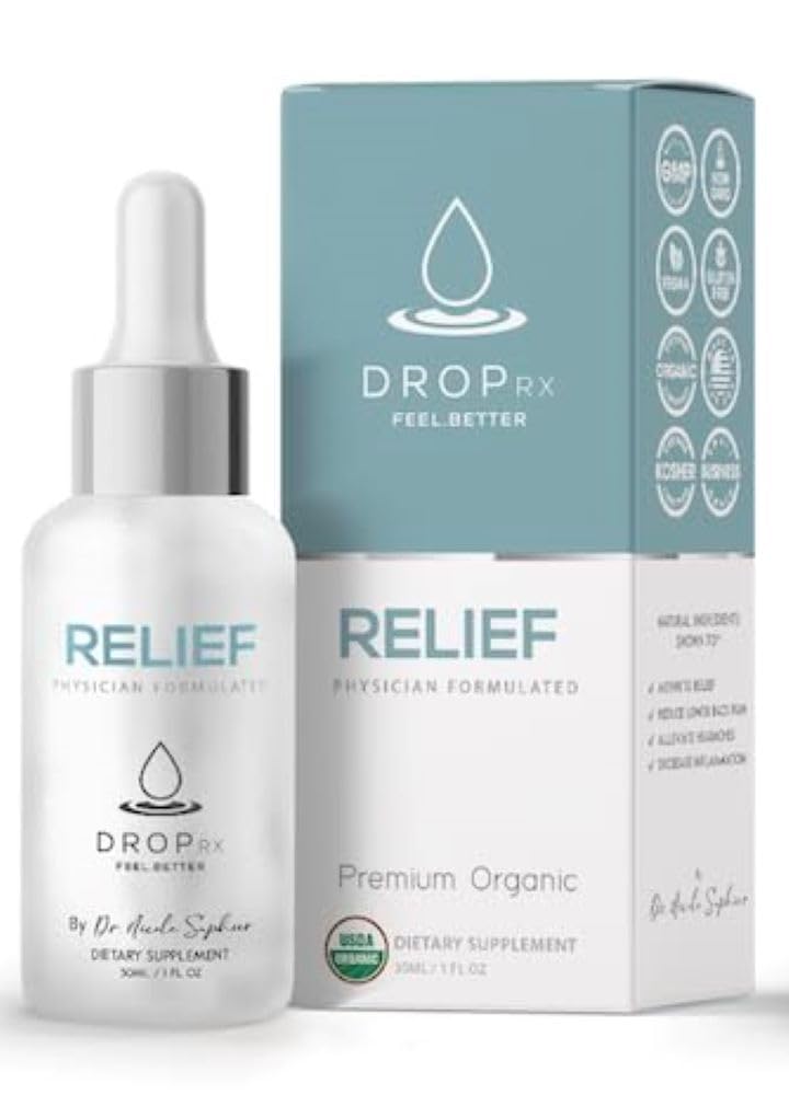 DropRx Relief by Dr. Nicole Saphier - Devil's Claw & Organic Ginger (2 oz)