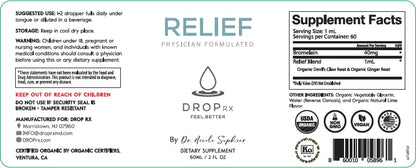 DropRx Relief by Dr. Nicole Saphier - Devil's Claw & Organic Ginger (2 oz)