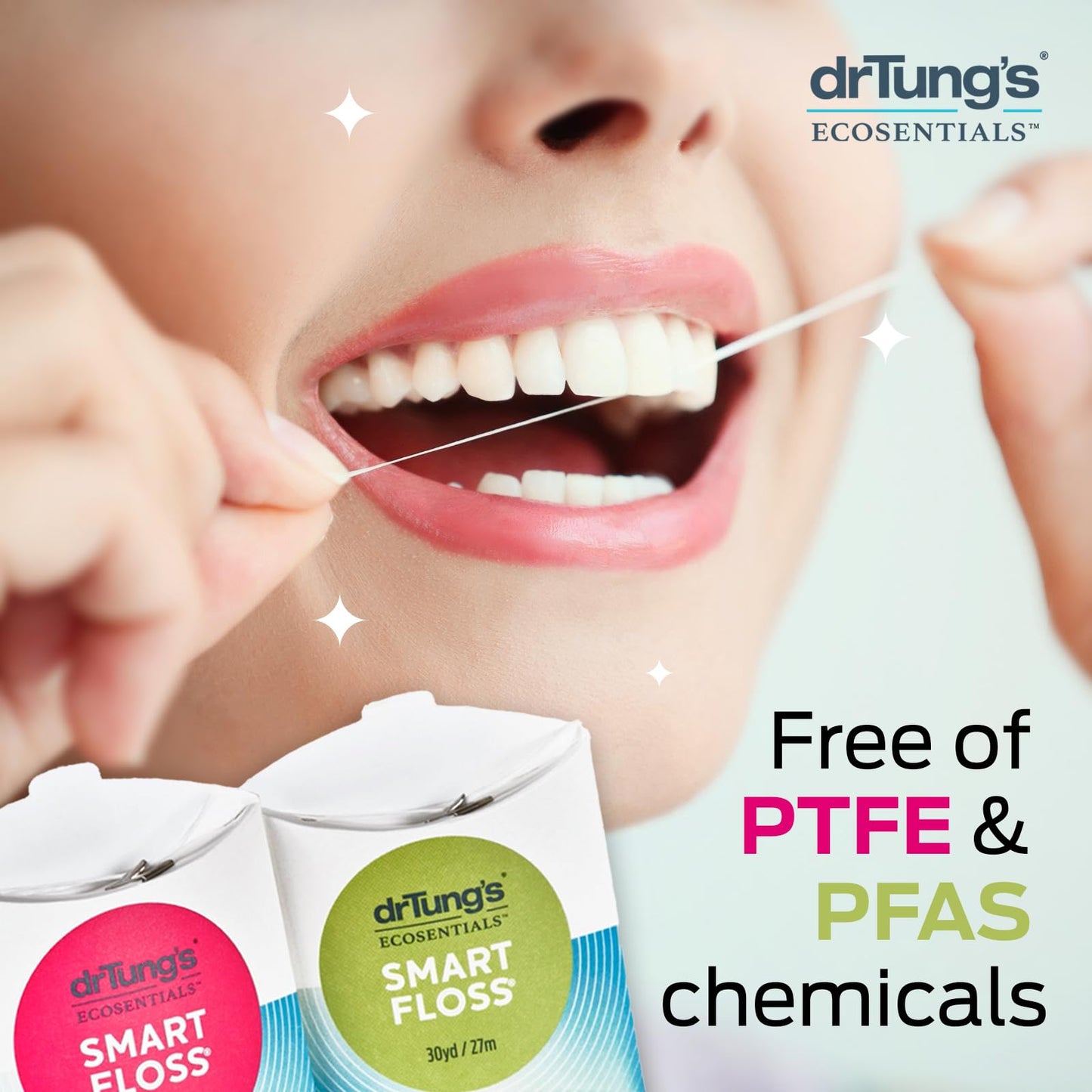 DrTung's Smart Floss – Natural Expanding Cardamom Floss, BPA & PFAS Free (Pack of 3)