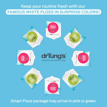 DrTung's Smart Floss – Natural Expanding Cardamom Floss, BPA & PFAS Free (Pack of 3)