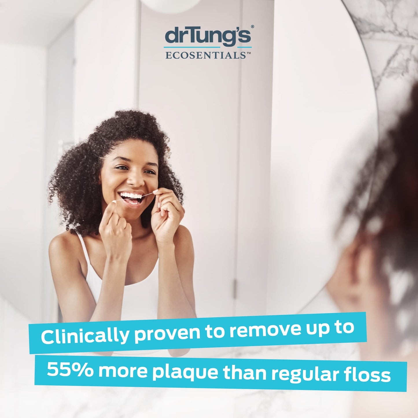 DrTung's Smart Floss - Natural Expanding Floss, Cardamom Flavor, BPA/PTFE/PFAS Free (10 Pack)