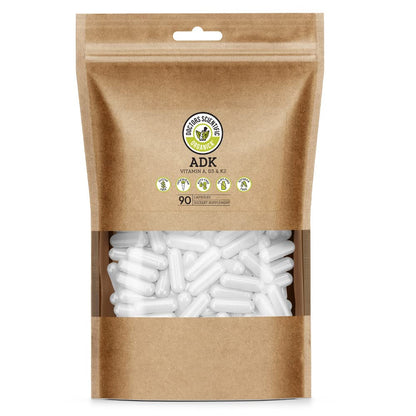 DSO ADK Vitamin Supplement – Vitamin A, D3 & K2 | 90 Vegan Capsules