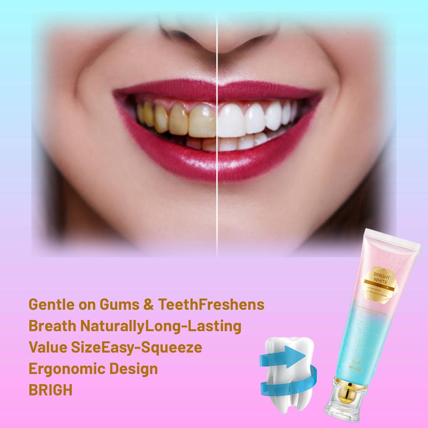 Niacinamide Whitening Toothpaste - Triple Whitening & Gentle Gum Care