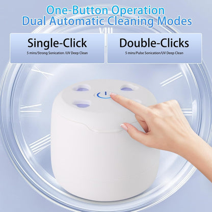 Ultrasonic Retainer Cleaner 42kHz | 250ml UV Cleaning Pod