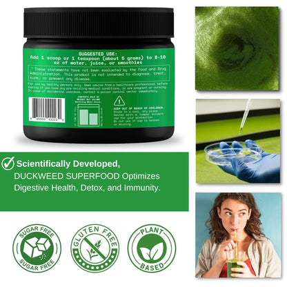 VINATURA Duckweed Powder – Duckweed Supplement & Digestive Health Superfood (Wolffia Globosa)