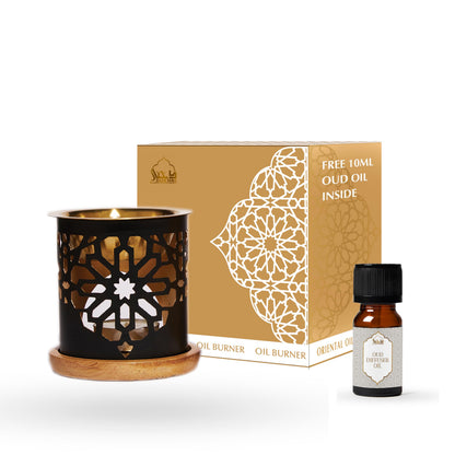 Dukhni Essential Oil Burner – Brass Candle Diffuser for Home Aromatherapy & Fragrance
