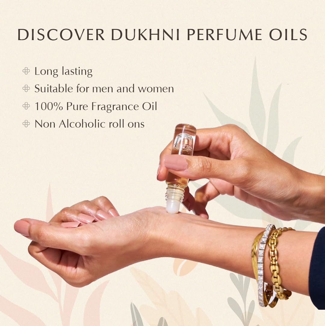 Dukhni Yemeni Attar Oil Set – 6 Arabic Oud Perfume Oils (6ml each) | Alcohol Free & Vegan