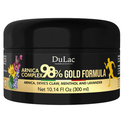 Dulàc Arnica Gel 98% Gold Formula for Muscle & Joint Massage | 300 ml