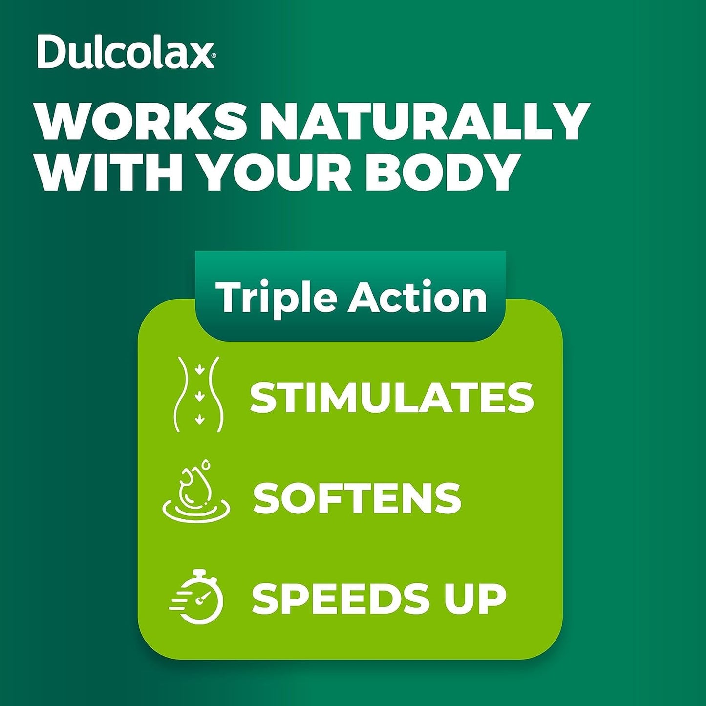 Dulcolax Laxative Tablets – 10 ct, Pack of 2 | Targeted Relief & Quick Comfort