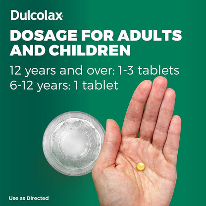 Dulcolax Laxative Tablets – 10 ct, Pack of 2 | Targeted Relief & Quick Comfort