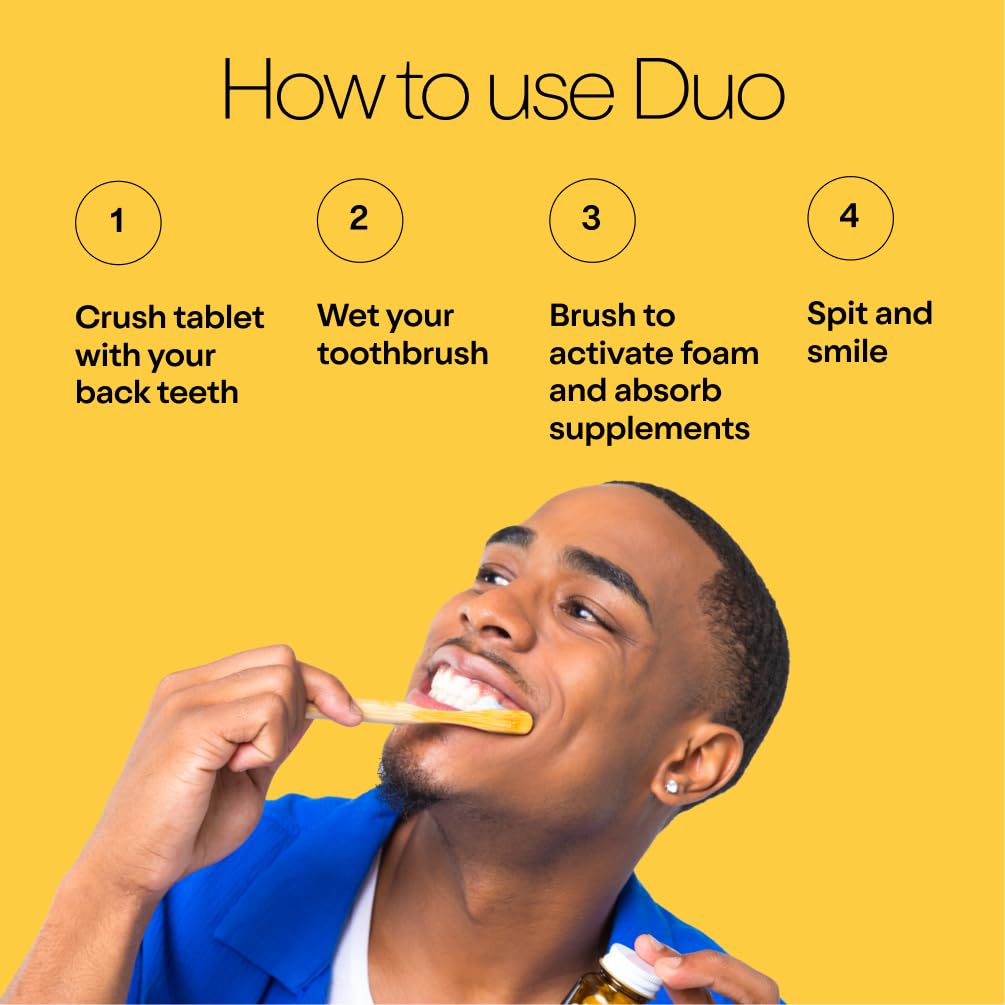 Duo Energy Toothpaste Tablets – Cinnamon Mint Chai | Caffeine + B12 + nHa