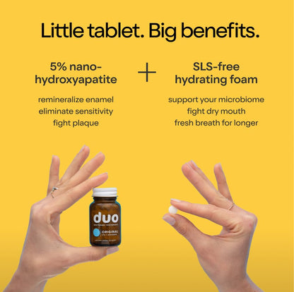 Duo Energy Toothpaste Tablets – Cinnamon Mint Chai | Caffeine + B12 + nHa