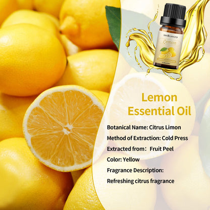 Duo-Nattern Lemon Essential Oil 10ML – 100% Pure & Natural Organic Lemon for Aromatherapy