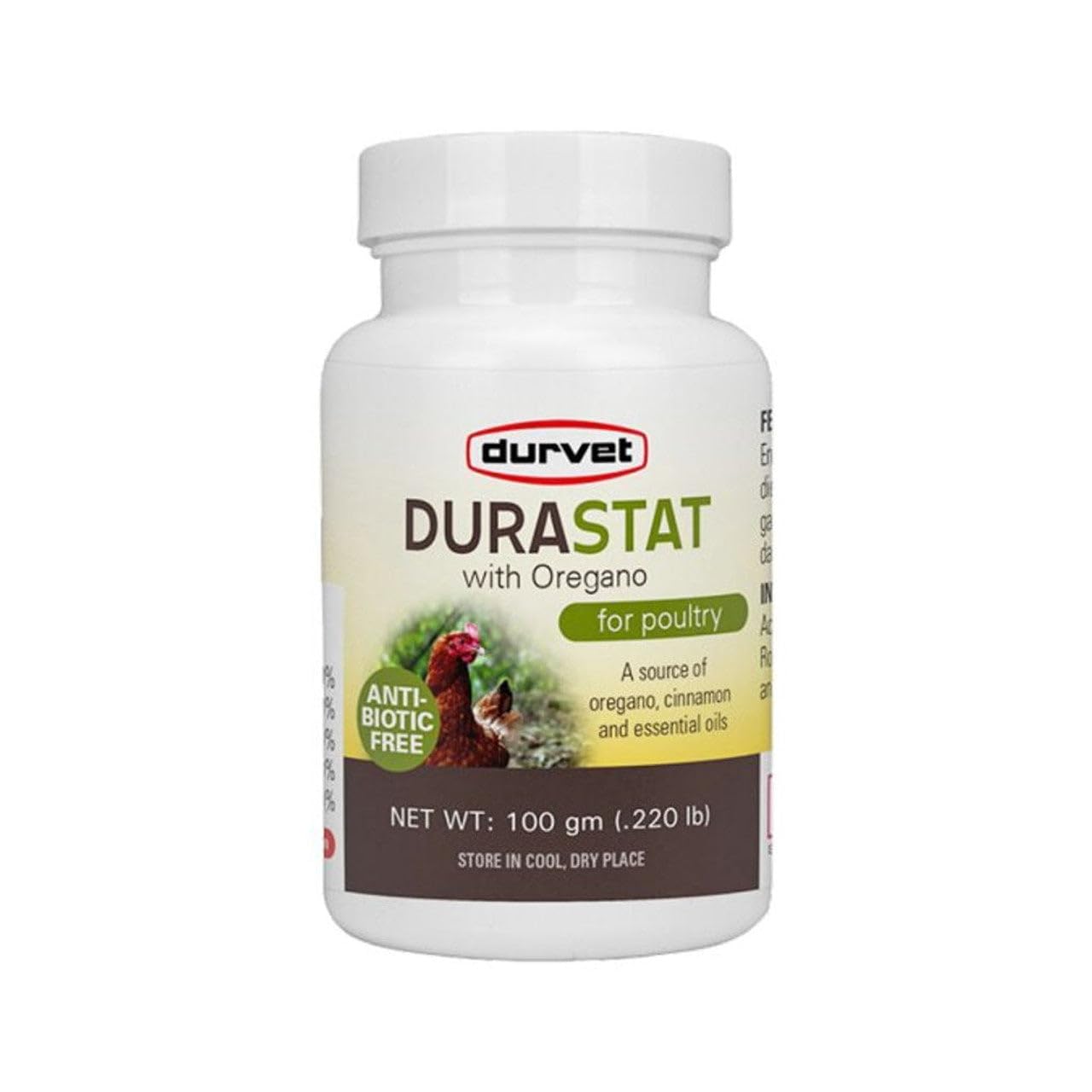 Durvet Healthy Flock Poultry Durastat – Natural Water Intake & Immunity Support