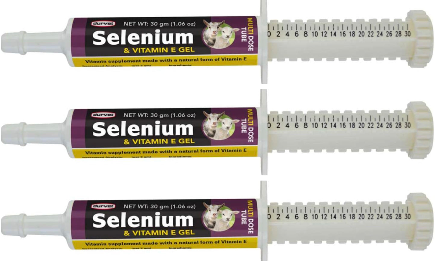 Durvet Selenium & Vitamin E Gel for Goats & Sheep | 200 IU Vitamin E, 1 ppm Selenium