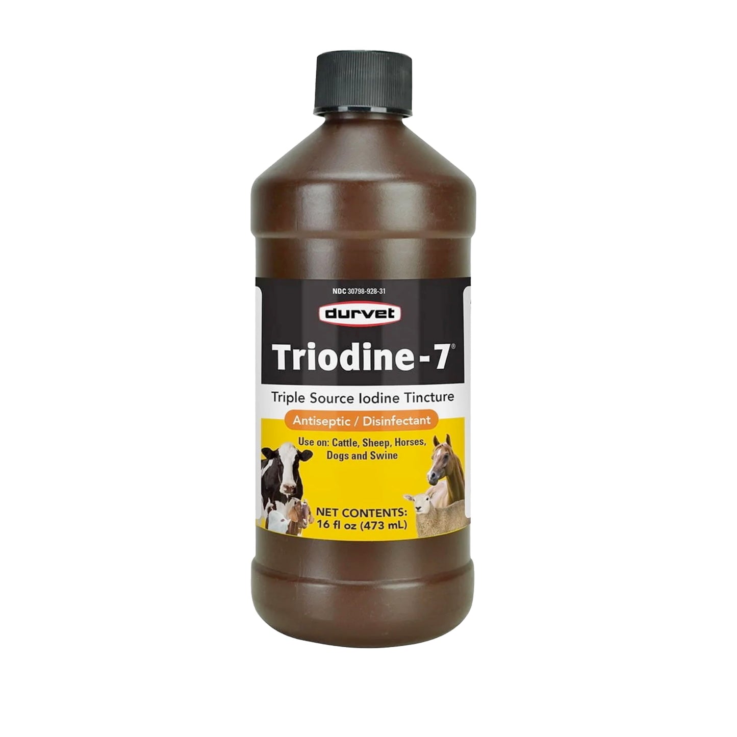 Durvet Triodine-7-16 Ounce – Antiseptic Disinfectant with 7% Iodine