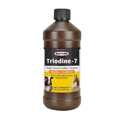 Durvet Triodine-7-16 Ounce – Antiseptic Disinfectant with 7% Iodine