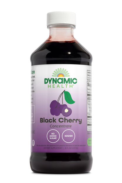 Dynamic Health Pure Black Cherry Juice Concentrate – 100% Unsweetened, 8oz