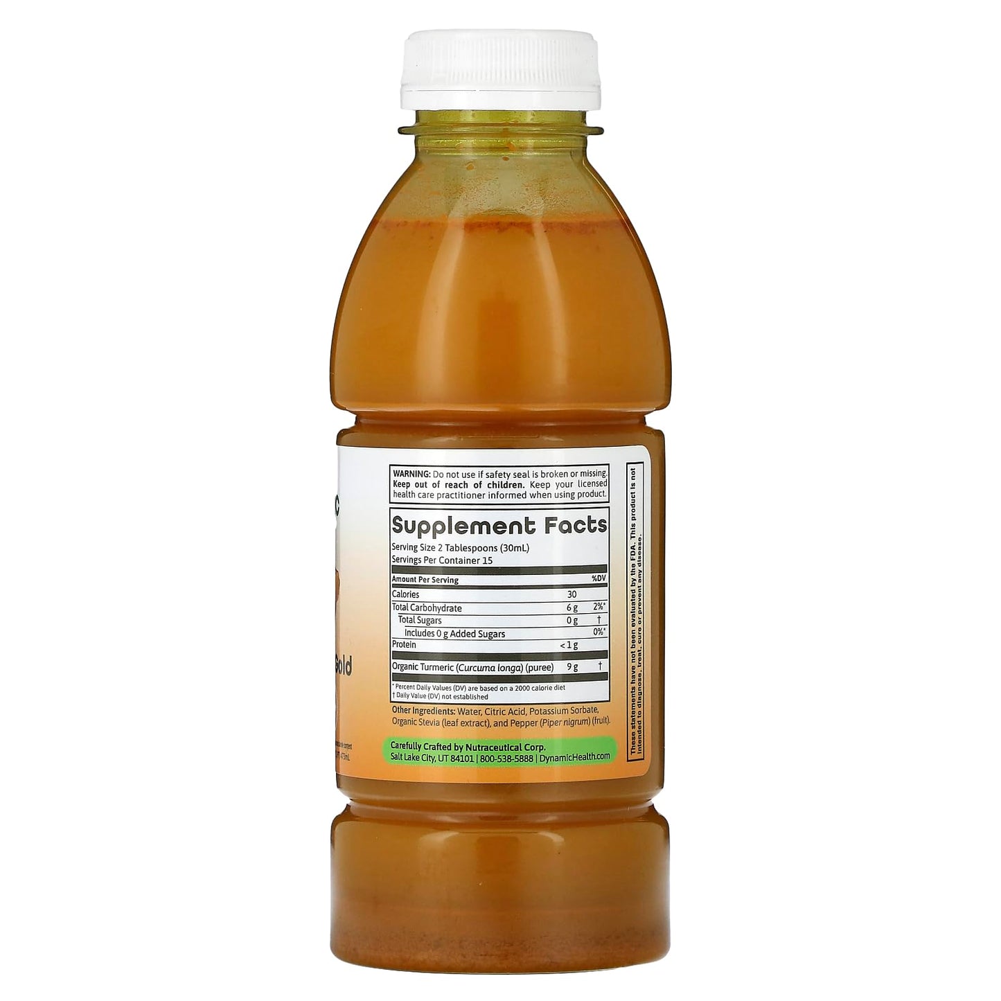 Dynamic Health Turmeric Gold - 16 oz Turmeric Juice, No Additives