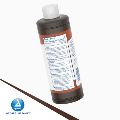 Dynarex Povidone-Iodine Scrub Solution 16 fl oz | Surgical Site Prep & Antiseptic