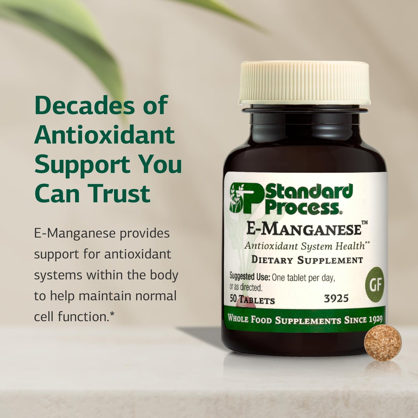 Standard Process E-Manganese - Antioxidant Health Support | Vitamin E & Manganese