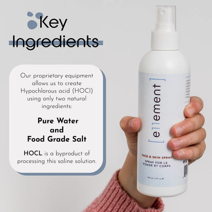 e11ement HOCL Face & Skin Spray — Safe for Acne, Eczema & Post-Procedure (2 oz)