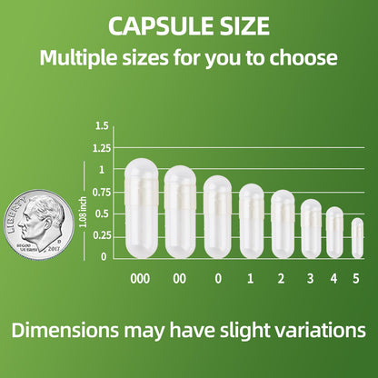 EaccoViigr Size 0 Empty Capsules - 100 Count Clear Empty Pill Capsules with Capsule Filling Kit, Fillable Vegan Vegetarian Capsule Empty for Vitamins, Easy for DIY Supplements