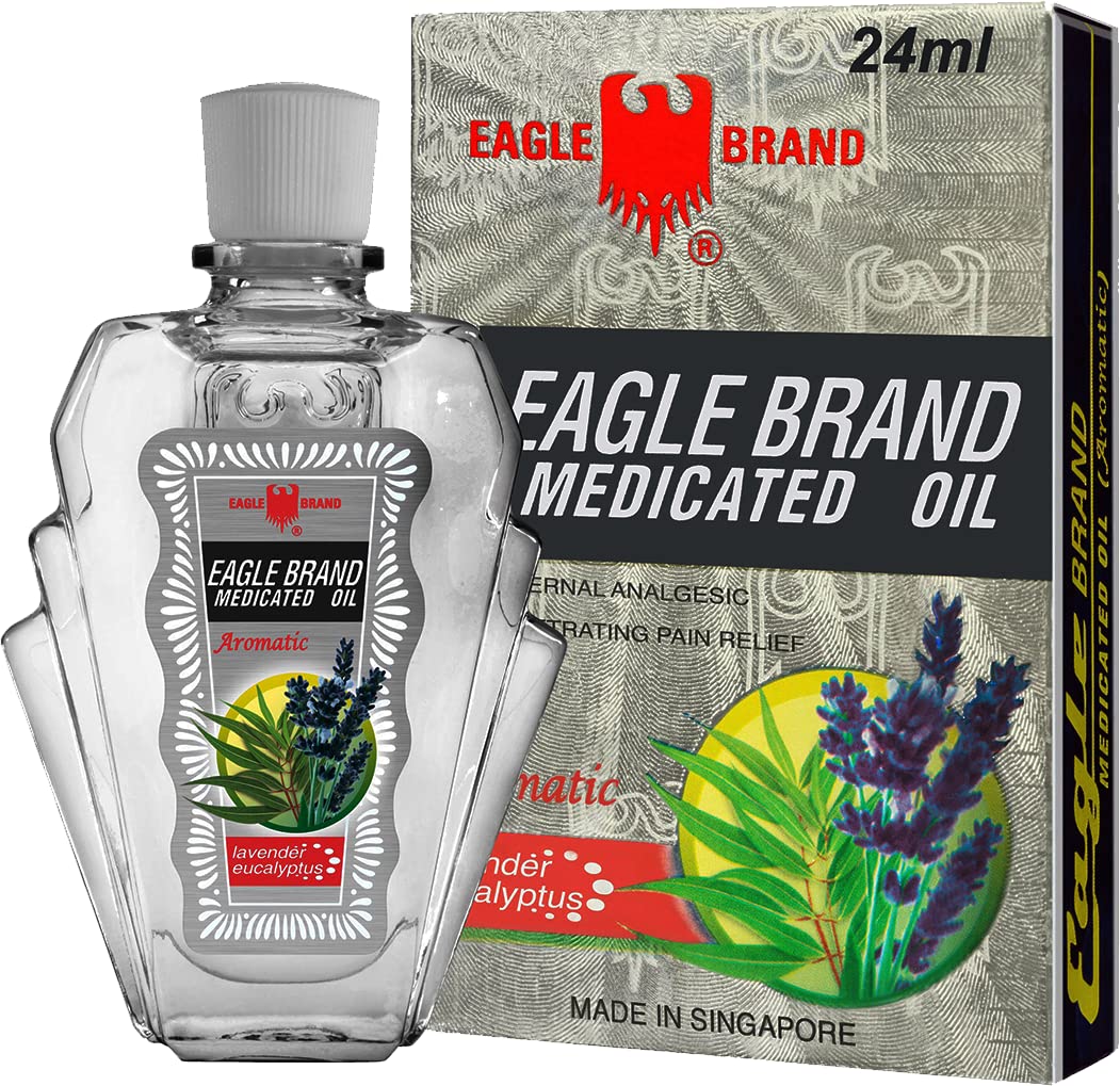 Eagle Brand 12 Packs – 24ml Medicated Oil (Lavender Eucalyptus) | Soothing Pain Relief