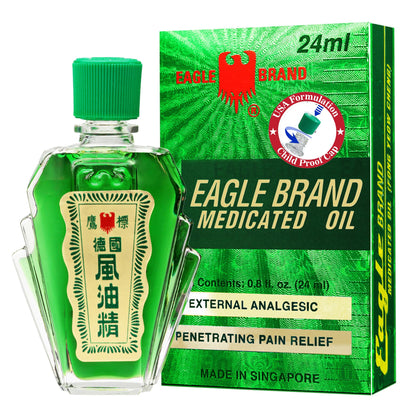Eagle Brand Natural Medicated Oil – 12 x 0.8 oz Bottles