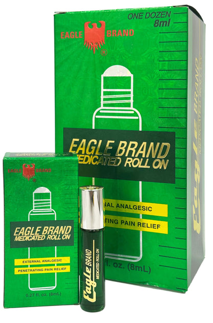 Eagle Brand Medicated Oil Roll-On – Dozen Pack (Pack of 12)