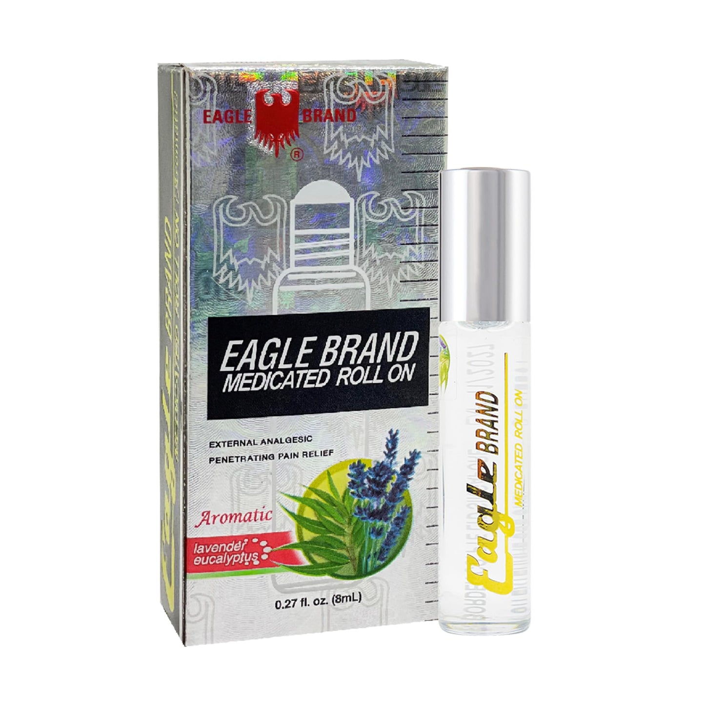 Eagle Brand Medicated Oil Roll-On – Lavender & Eucalyptus (12 Pack)
