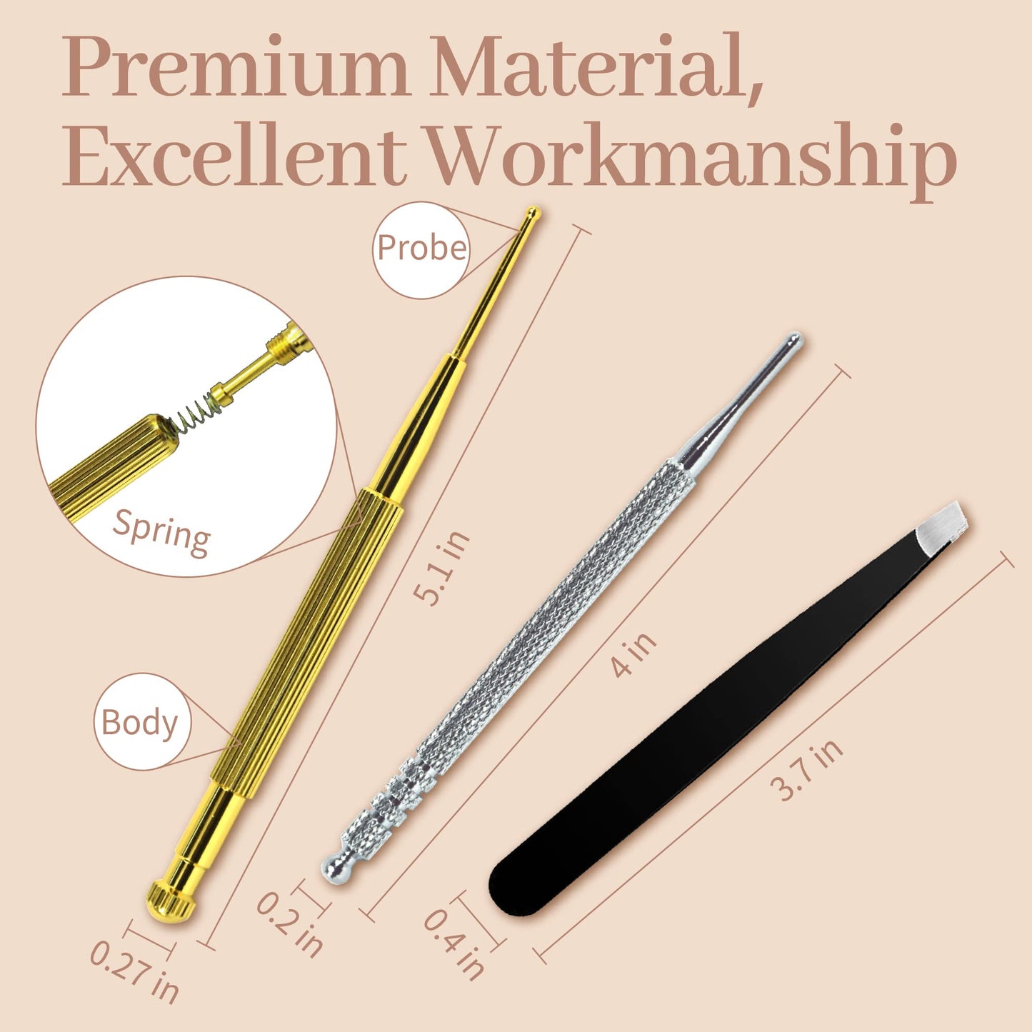 1200Pcs Ear Seeds Acupuncture Kit – Auricular Sticker Kit, Acupuncture Pen, Ear Chart & Tweezers