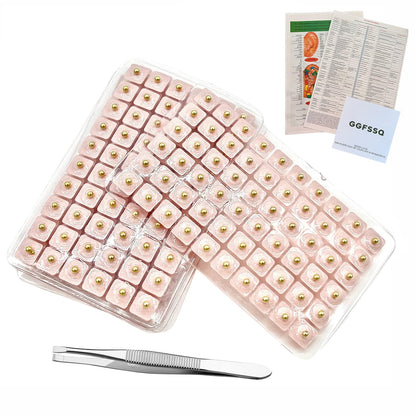 Ear Seeds Acupuncture Kit - 300 Pieces with Chart & Tweezers | Balance & Wellness