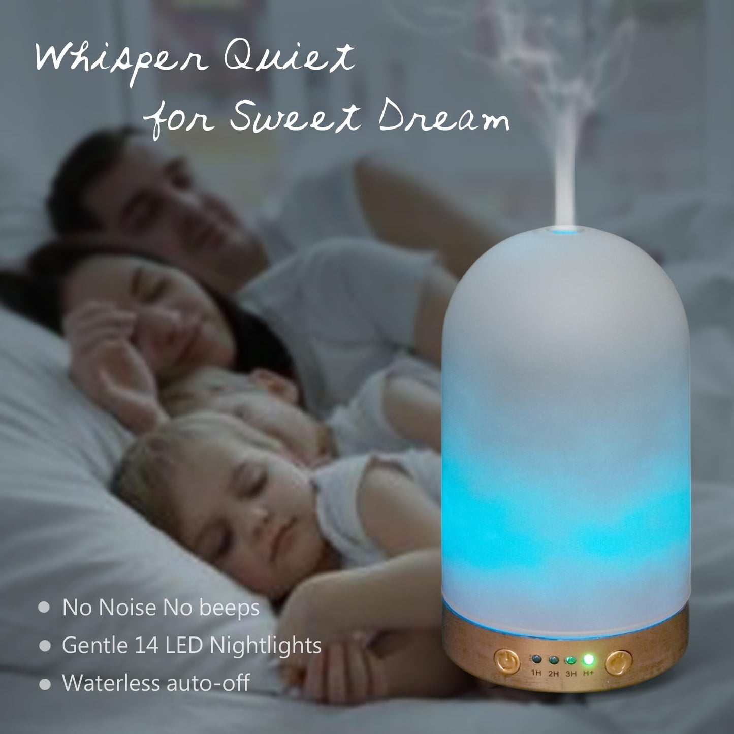 Earnest Living 100 ml Essential Oil Diffuser – Ultrasonic, Auto Off, 4 Timers