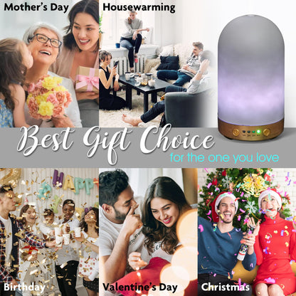 Earnest Living 100 ml Essential Oil Diffuser – Ultrasonic, Auto Off, 4 Timers
