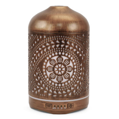 Earnest Living 250 ml Metal Essential Oil Diffuser with Auto-Off and Night Light